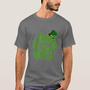 Sint Patrick's Day met het lomp-buikpatroon T-shirt