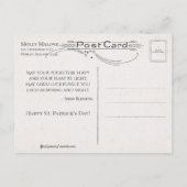 Sint Patrick's Day met Kind en Groeten Briefkaart (Achterkant)