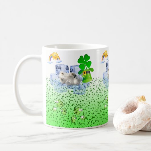 Sint Patrick's Day Mok Polar Beer (Met donut)
