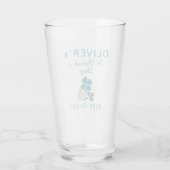 Sint Patrick's day Name Clover Shamrock Beer Glas (Achterkant)