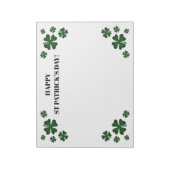 Sint Patrick's Day notitieblok (Linkerzijde)