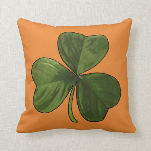 Sint Patrick's Day Outlining Irish Shamrock Kussen