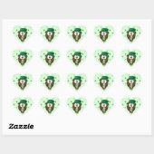 Sint Patrick's Day owl Hart Sticker (Vel)