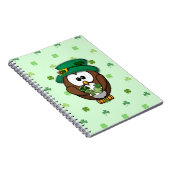 Sint Patrick's Day owl Notitieboek (Rechterzijde)