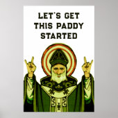 Sint-Patrick's Day Party Decoration Poster (Voorkant)