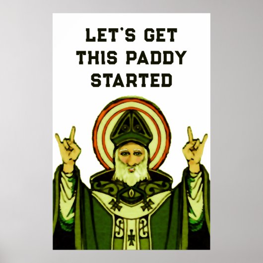 Sint-Patrick's Day Party Decoration Poster (Voorkant)