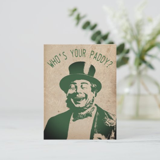 Sint Patricks Day Party  Funny Briefkaart (Staand voorkant)