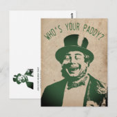 Sint Patricks Day Party  Funny Briefkaart (Voorkant / Achterkant)