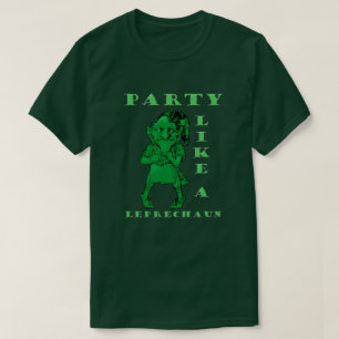 Sint-Patrick's Day Party like a Leprechaun Mannen  T-shirt
