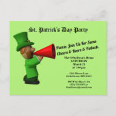 Sint Patrick's Day Party Potluck Announcement Briefkaart (Voorkant)