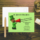 Sint Patrick's Day Party Potluck Announcement Briefkaart