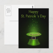 Sint-Patrick's Day Pet Briefkaart (Voorkant / Achterkant)