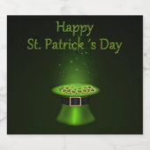 Sint-Patrick's Day Pet Coins - Etiket op bier (Enkel label)