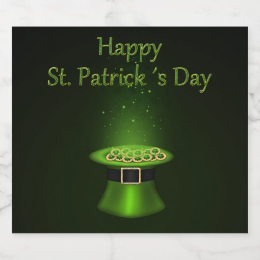 Sint-Patrick's Day Pet Coins - Etiket op bier (Enkel label)
