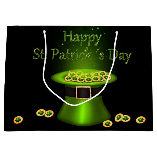 Sint-Patrick's Day Pet Groot Cadeauzakje (Voorkant)