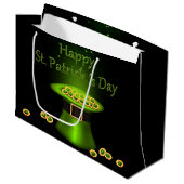 Sint-Patrick's Day Pet Groot Cadeauzakje (Voorkant Gekanteld)