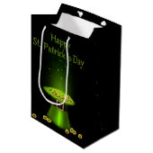 Sint-Patrick's Day Pet Medium Cadeauzakje (Voorkant Gekanteld)