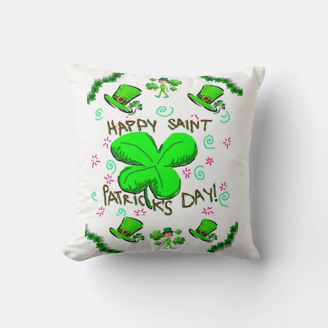 Sint Patrick's Day Pillow Kussen (Voorkant)