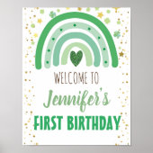 Sint Patrick's Day Rainbow Party Welkomstteken Poster (Voorkant)