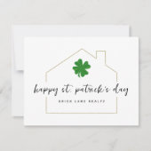 Sint Patrick's Day Real Estate Promotional Kaart (Voorkant)