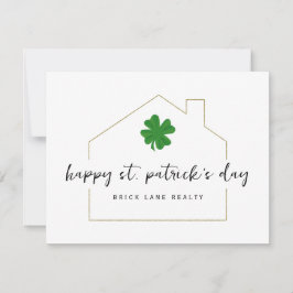Sint Patrick's Day Real Estate Promotional Kaart