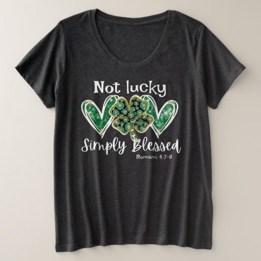 Sint Patricks Day Religious Plus Size Shirt (Design voorkant)