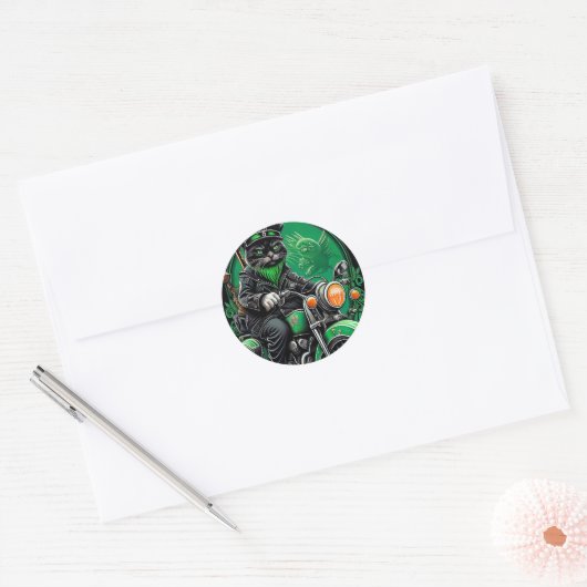 Sint Patrick's Day Ronde Sticker (Envelop)