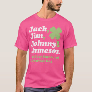 Sint Patricks Day s Jack Jim Johnny Jameson Vader T-shirt