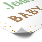 Sint Patrick's Day Shamrock Baby shower Welcome Si Poster (Hoek)