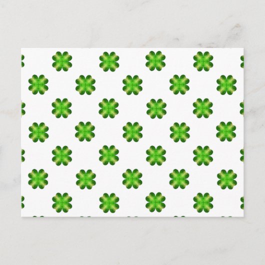 Sint-Patrick's Day Shamrock Background Briefkaart (Voorkant)