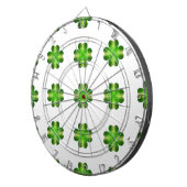 Sint-Patrick's Day Shamrock Background Dartbord (Voorkant Rechts)