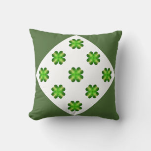 Sint-Patrick's Day Shamrock Background Kussen