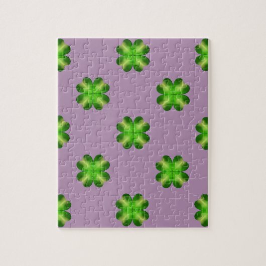 Sint-Patrick's Day Shamrock Background Legpuzzel (Verticaal)