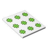 Sint-Patrick's Day Shamrock Background Notitieblok (Schuin)