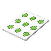 Sint-Patrick's Day Shamrock Background Notitieblok (Linkerzijde)