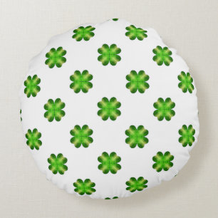 Sint-Patrick's Day Shamrock Background Rond Kussen