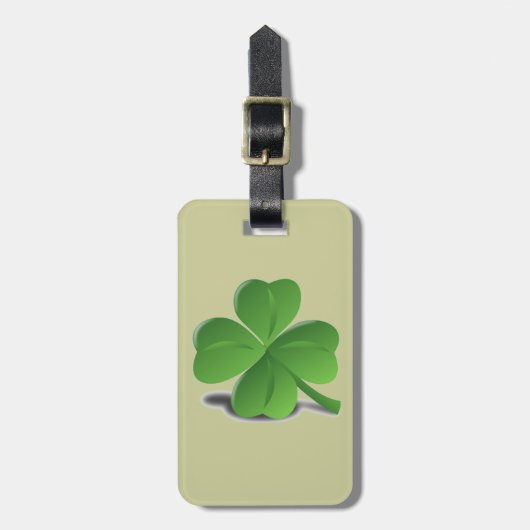 Sint-Patrick's Day Shamrock Clover-Bagagelabel Bagagelabel (Voorkant verticaal)