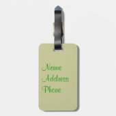 Sint-Patrick's Day Shamrock Clover-Bagagelabel Bagagelabel (Achterkant verticaal)