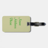 Sint-Patrick's Day Shamrock Clover-Bagagelabel Bagagelabel (Achterkant horizontaal)