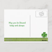 Sint-Patrick's Day Shamrock Clover-Briefkaart Briefkaart (Achterkant)