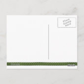 Sint-Patrick's Day Shamrock Clover-Briefkaart Briefkaart (Achterkant)