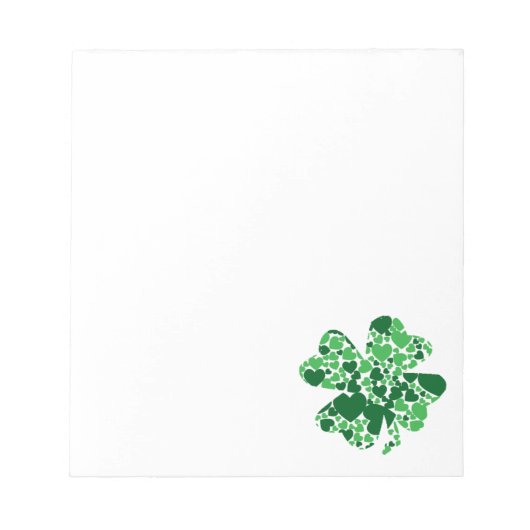 Sint-Patrick's Day Shamrock Clover-Notitieblok Notitieblok (Voorkant)