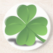 Sint-Patrick's Day Shamrock Clover-Onderzetter Zandsteen Onderzetter (Voorkant)