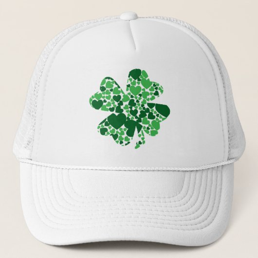 Sint-Patrick's Day Shamrock Clover-Pet Trucker Pet (Voorkant)