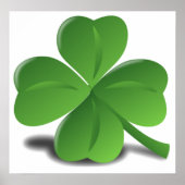 Sint-Patrick's Day Shamrock Clover-Poster Poster (Voorkant)