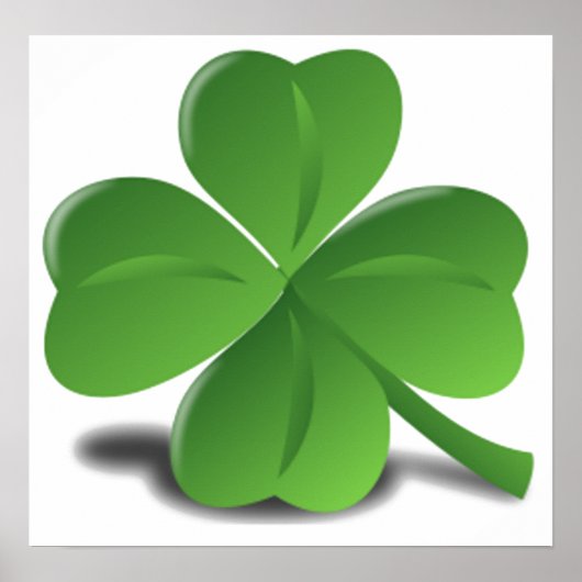 Sint-Patrick's Day Shamrock Clover-Poster Poster (Voorkant)
