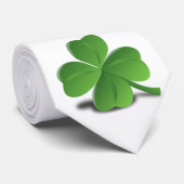Sint-Patrick's Day Shamrock Clover-Stropdas Stropdas (Opgerold)