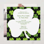 Sint Patrick's Day Shamrock Festive Irish Cheers Kaart (Voorkant / Achterkant)