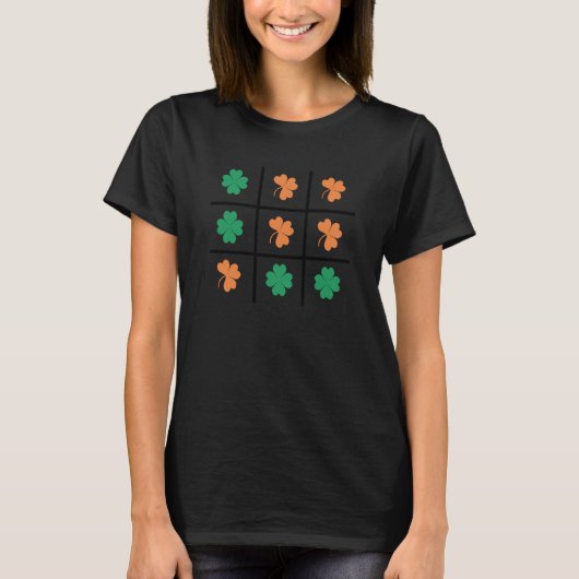 Sint Patrick's Day Shamrock Game Lucky Charm Padd T-shirt (Voorkant)