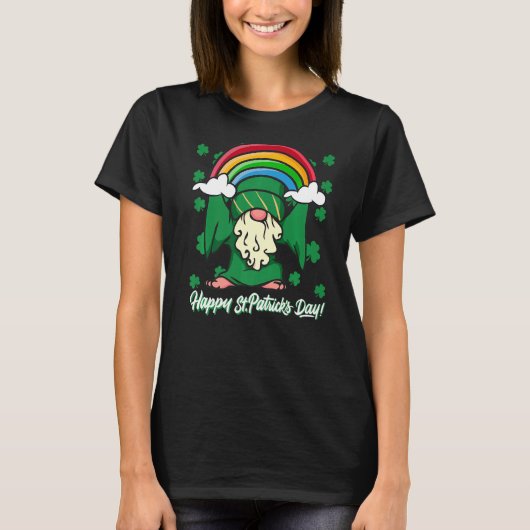 Sint-Patrick's Day Shamrock Gnome Shenanigans met T-shirt (Voorkant)